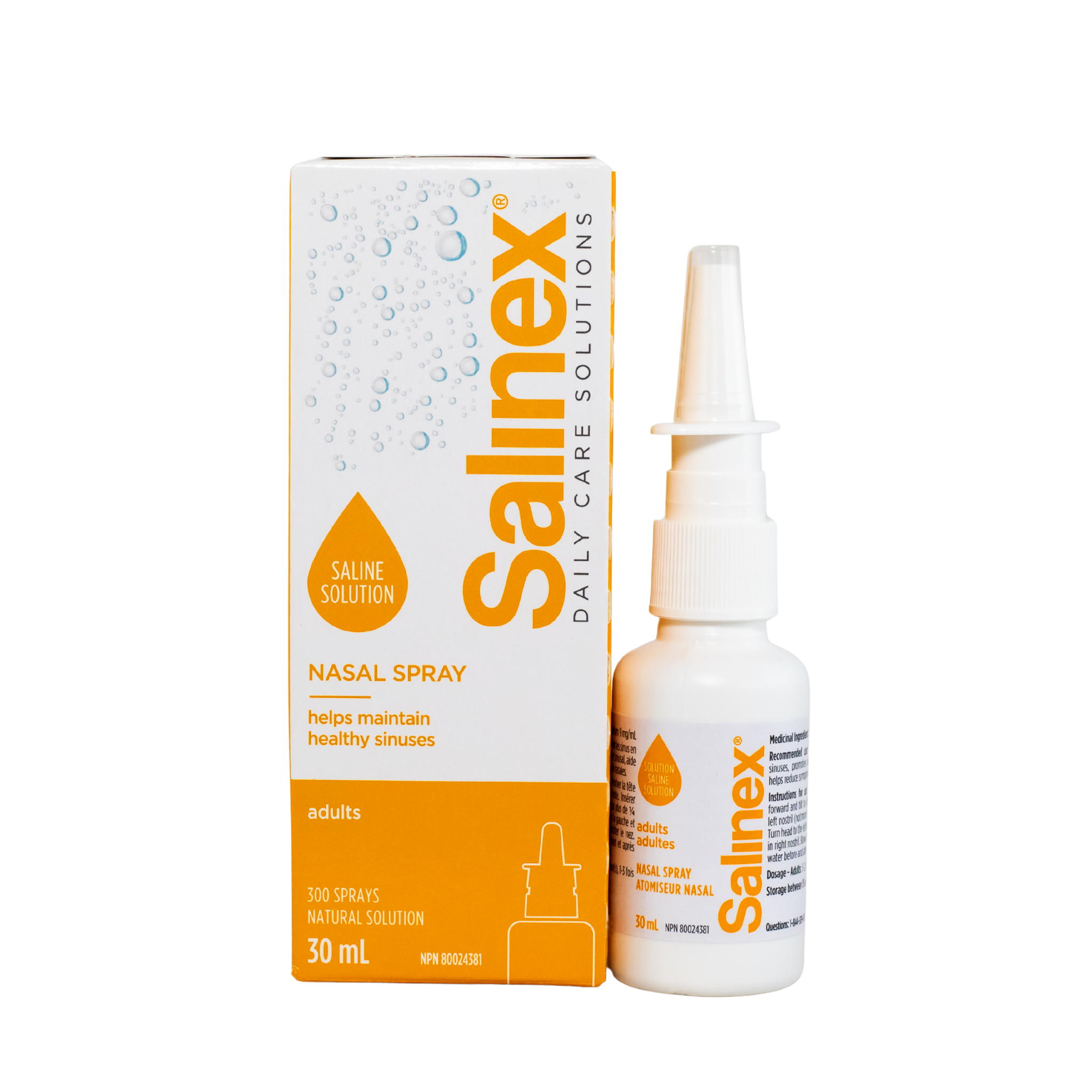 Salinex® Nasal spray, saline solution For adults