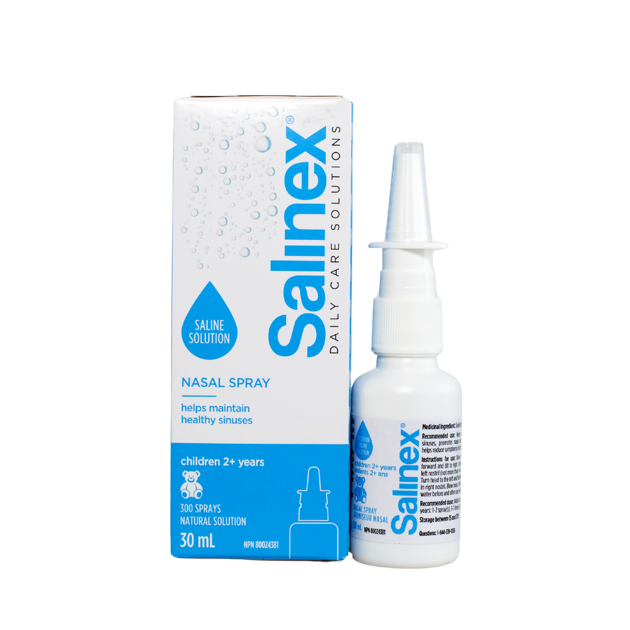 Salinex® Daily Care nasal spray for children 2+ years