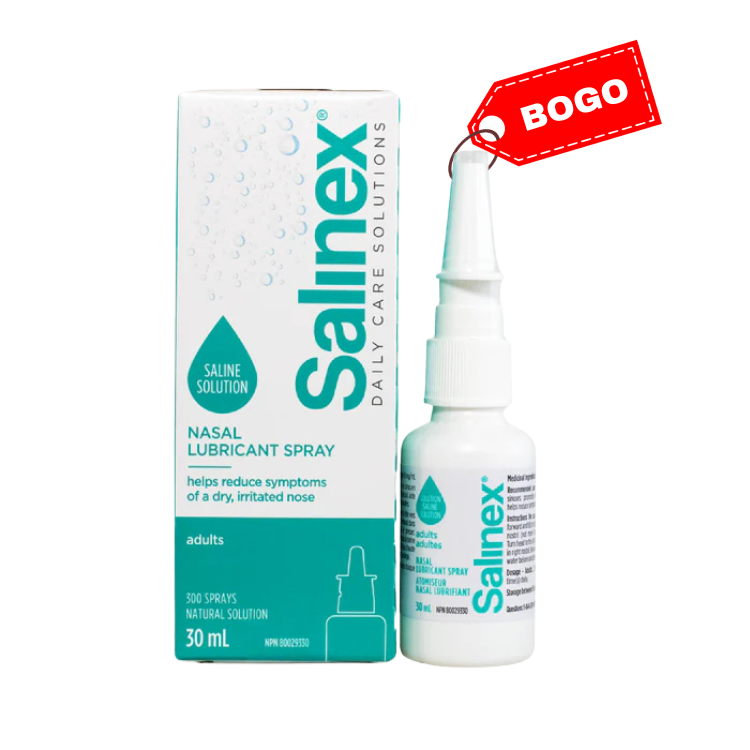 Salinex® Nasal Lubricant Spray, Saline Solution for Adults