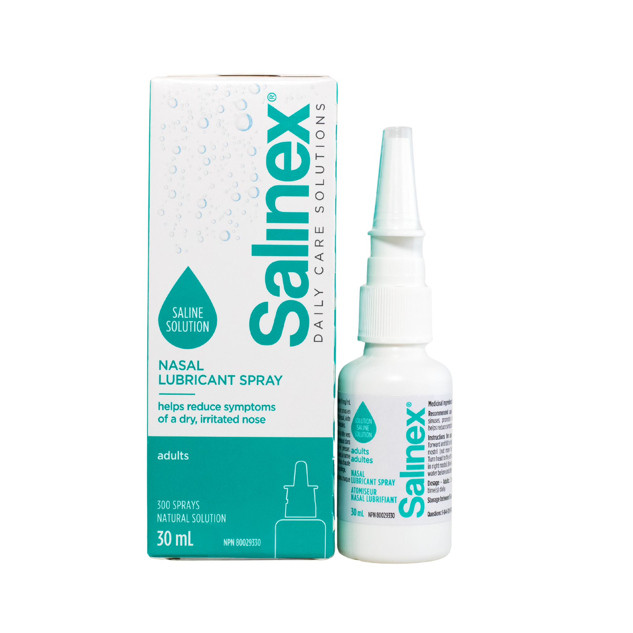 Salinex® Nasal Lubricant Spray, Saline Solution for Adults 2