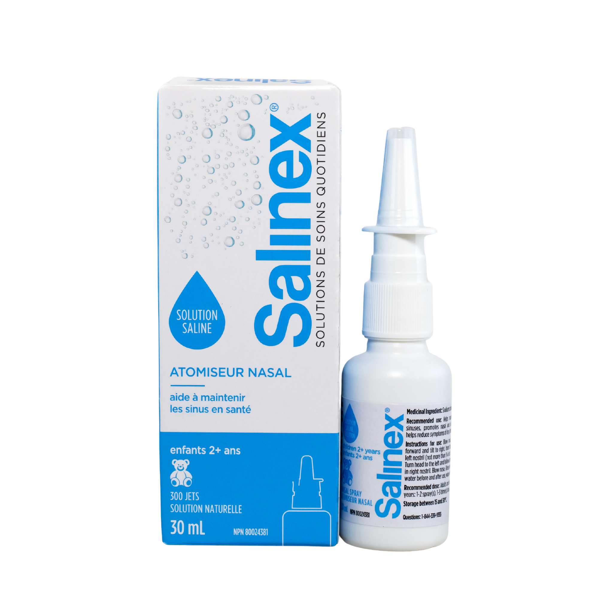Salinex® Daily Care nasal spray for children 2+ years 2