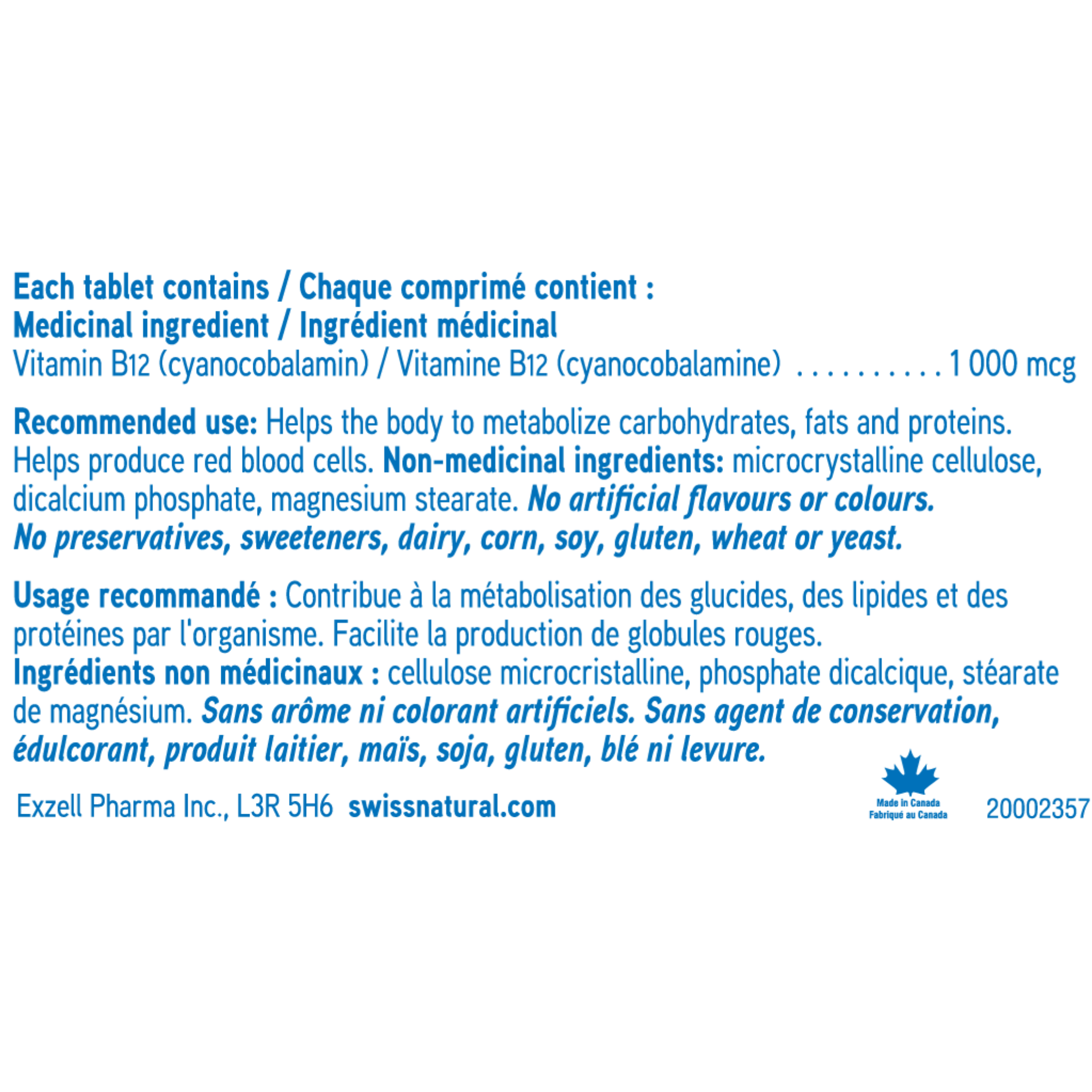 Vitamin B12 1000 mcg 8