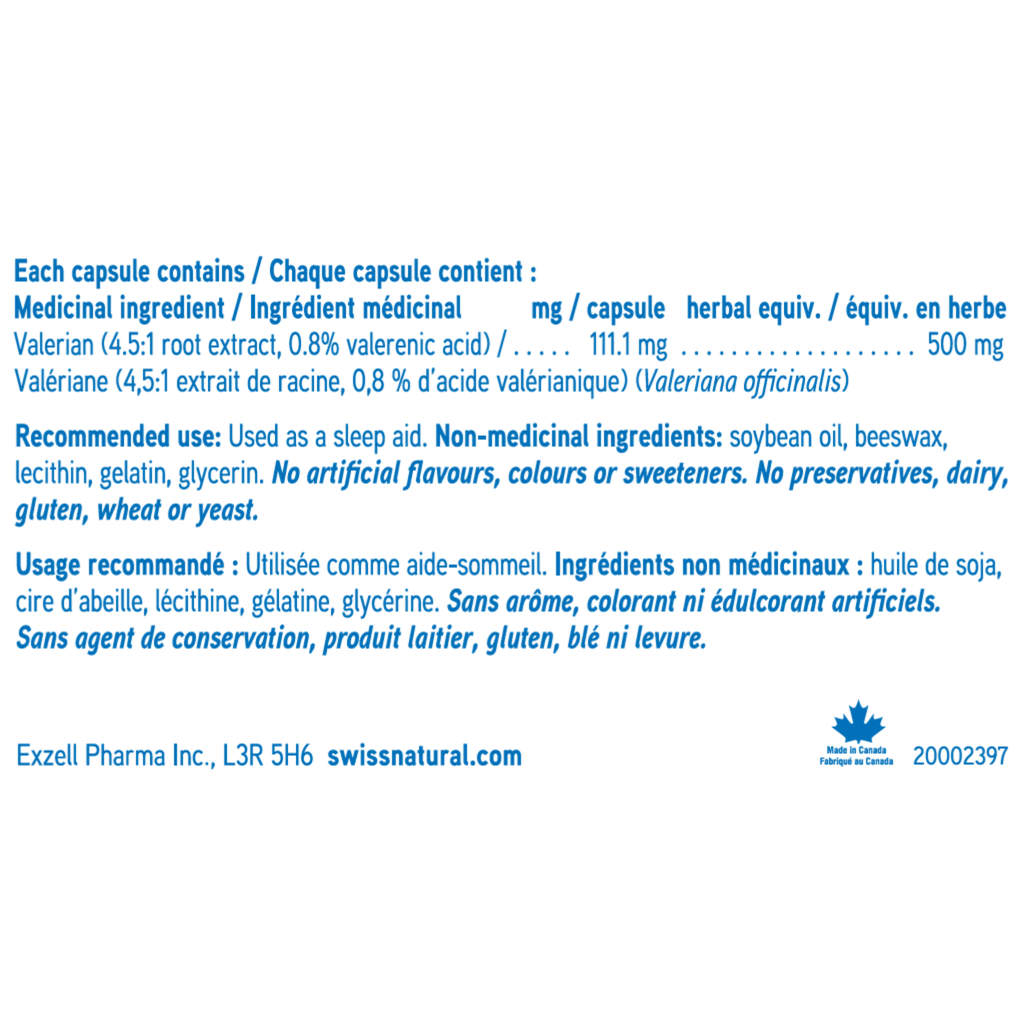 Valerian 500 mg 3