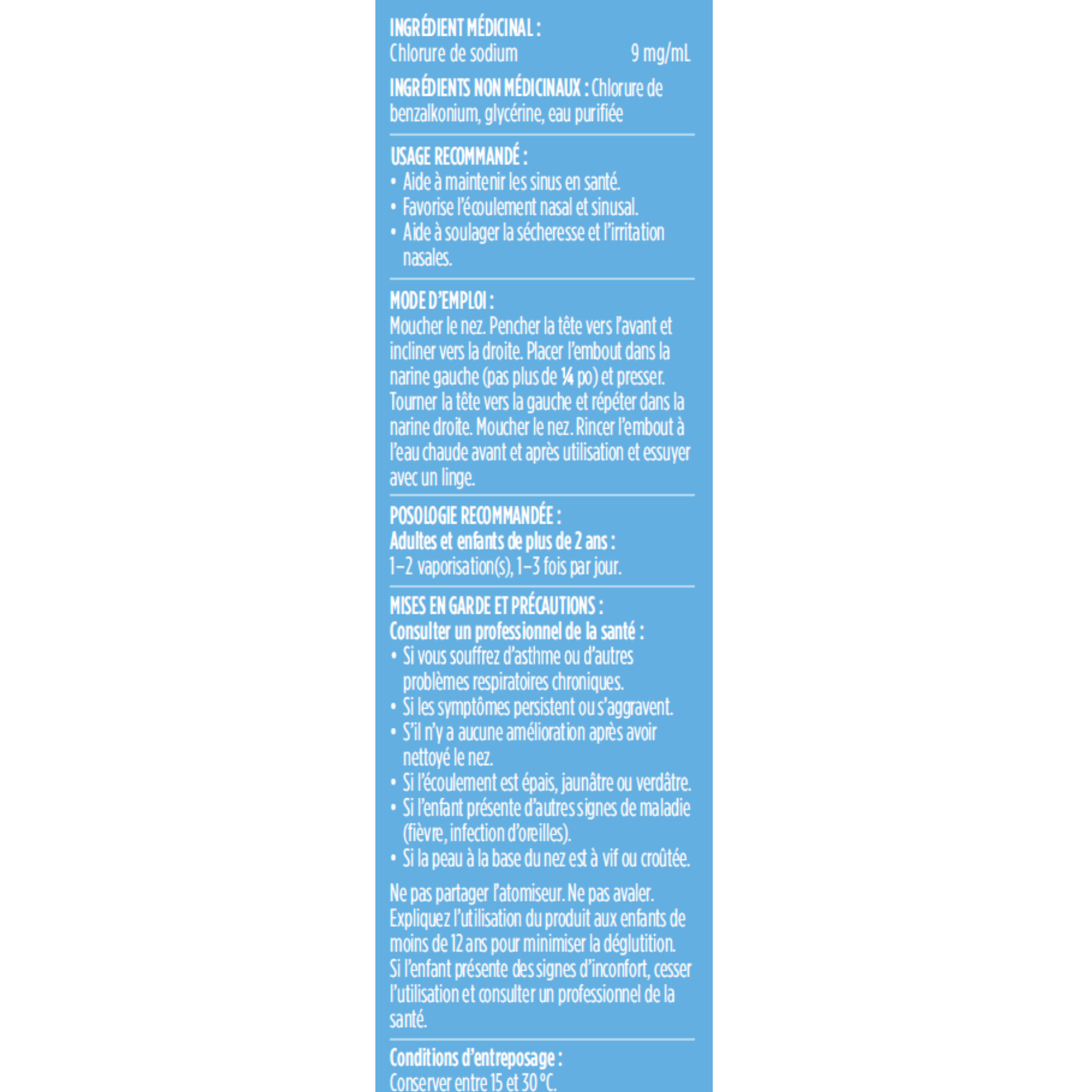 Salinex® Daily Care nasal spray for children 2+ years 4