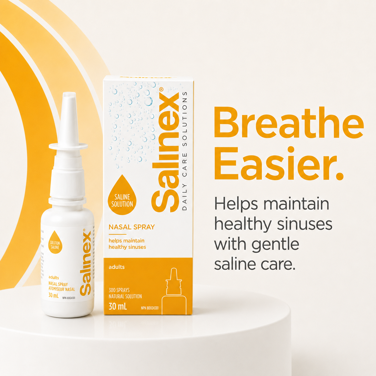 Salinex® Nasal spray, saline solution For adults 4