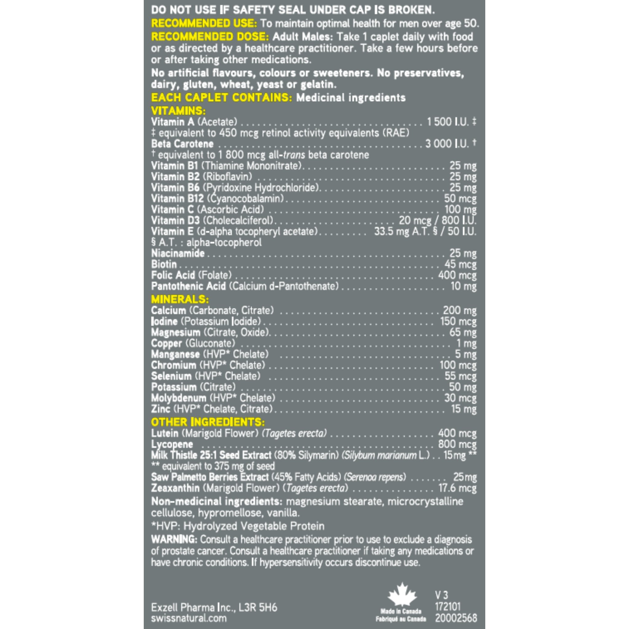 Total One Men 50+ Multi Vitamin & Mineral 6