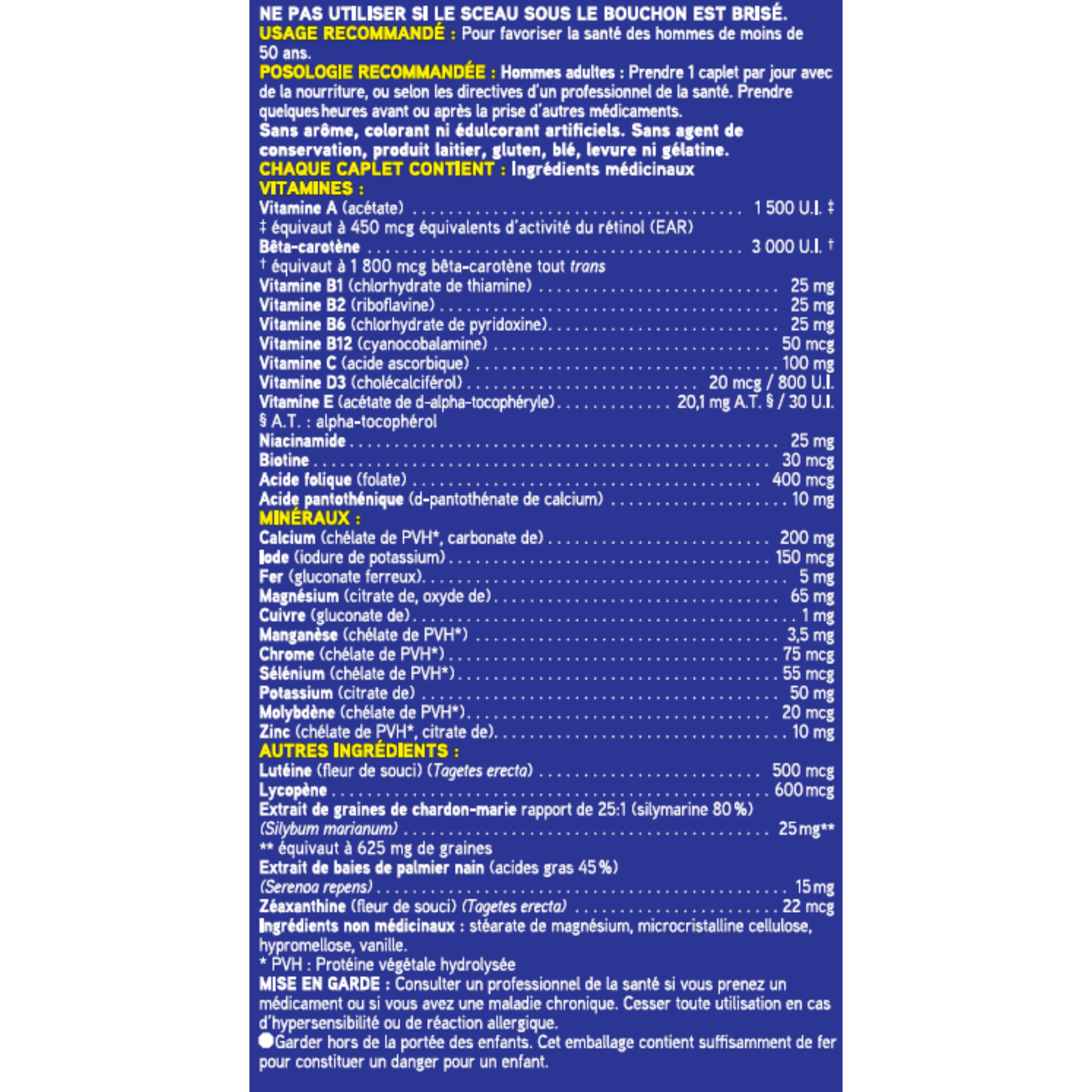 Total One Men Multi Vitamin & Mineral 7