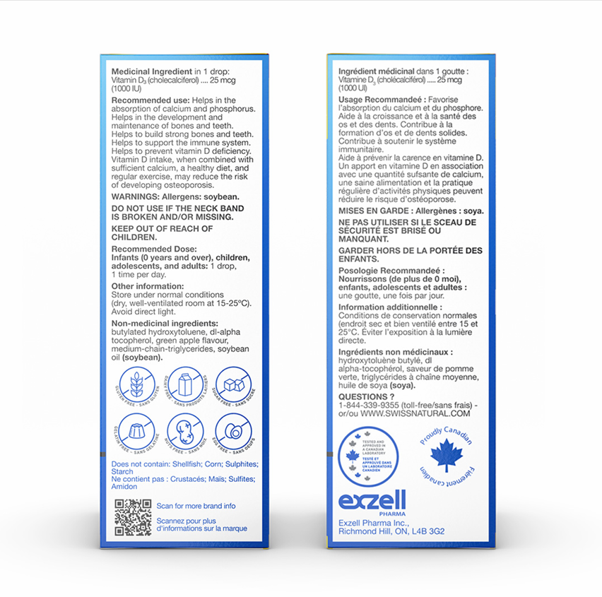 Vitamin D3 1000 IU Oral Drops 3