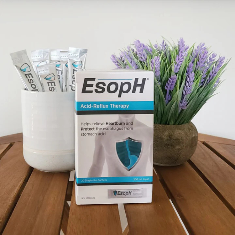 4 Packs EsopH® Acid-Reflux Therapy Liquid Sachets 5