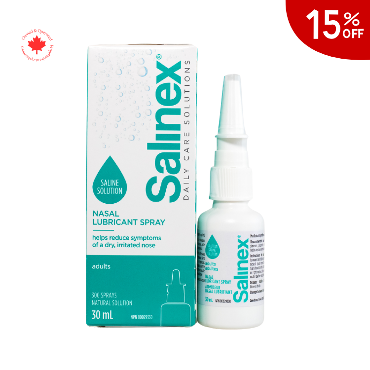 Salinex® Nasal Lubricant Spray, Saline Solution for Adults